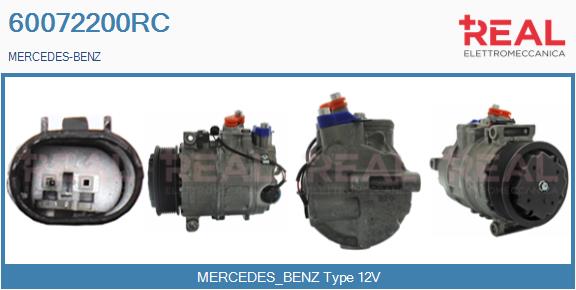 Compresseur, climatisation REAL 60072200RC