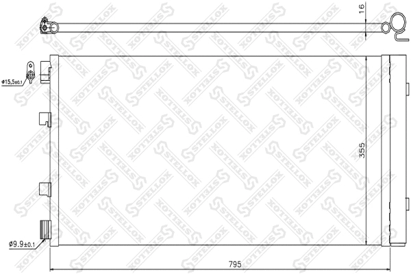 Condenseur, climatisation STELLOX 10-45737-SX