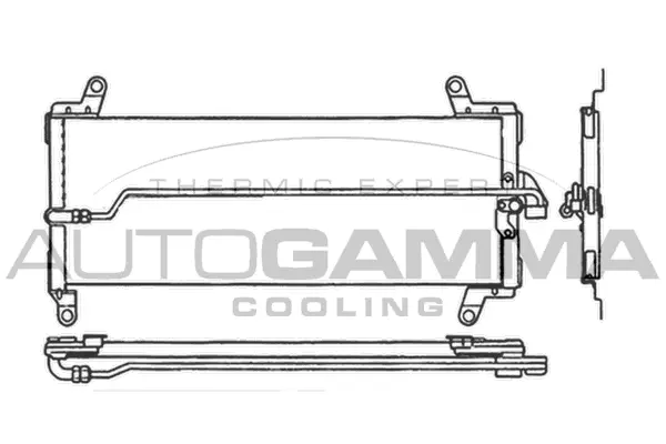 Condenseur, climatisation AUTOGAMMA 104982