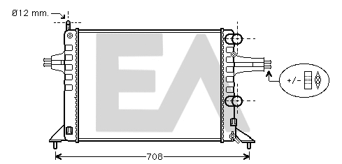 Radiateur, refroidissement du moteur EACLIMA 31R54100