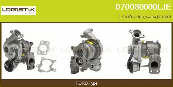 Turbocompresseur, suralimentation LGK 070080000LJE