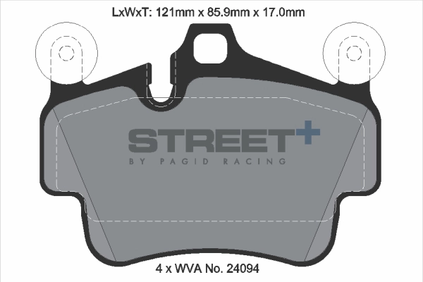 Kit de plaquettes de frein, frein à disque PAGID Racing T8054SP2001