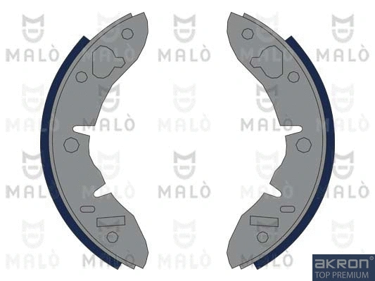 Jeu de mâchoires de frein AKRON-MALÒ 1390001