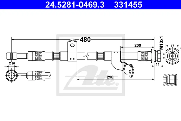 Flexible de frein ATE-APAC 24.5281-0469.3