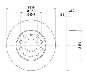 Disque de frein MTR 12108557
