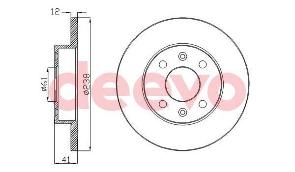 Disque de frein DEEVO BD10480