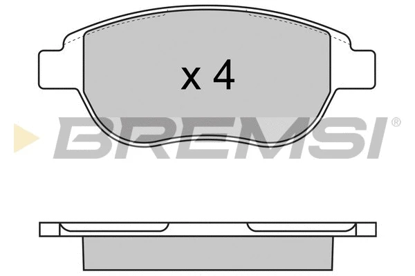 Kit de plaquettes de frein, frein à disque BREMSI BP2972