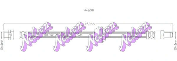Flexible de frein KAWE H4690