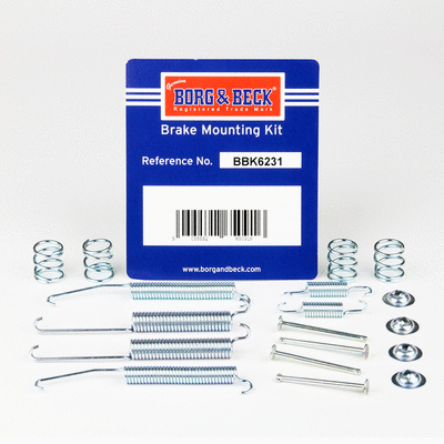 Kit d'accessoires, mâchoire de frein BORG & BECK BBK6231