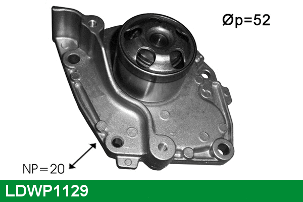 Pompe à eau, refroidissement du moteur LUCAS LDWP1129