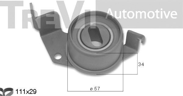 Kit de courroie crantée TREVI AUTOMOTIVE KD1498