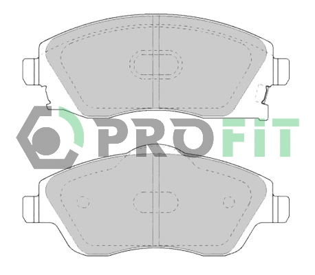 Kit de plaquettes de frein, frein à disque PROFIT 5000-1424