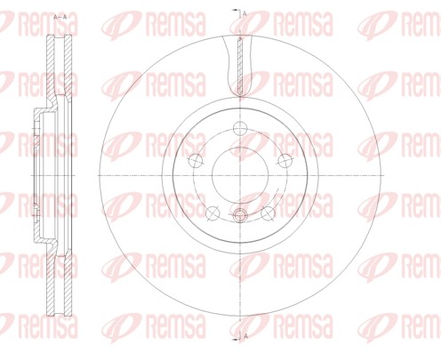 Disque de frein REMSA 61789.10
