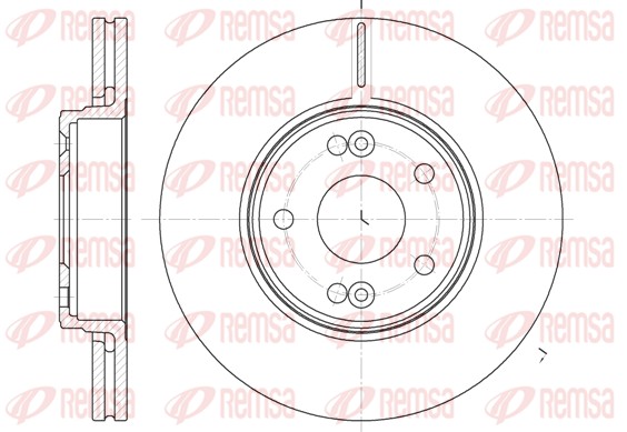 Disque de frein REMSA 6697.10