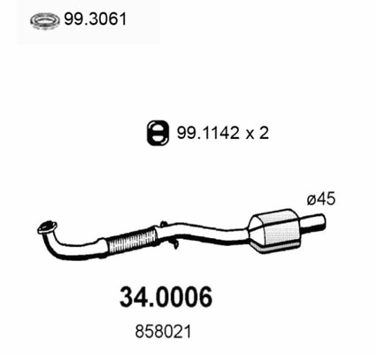 Catalyseur ASSO 34.0006