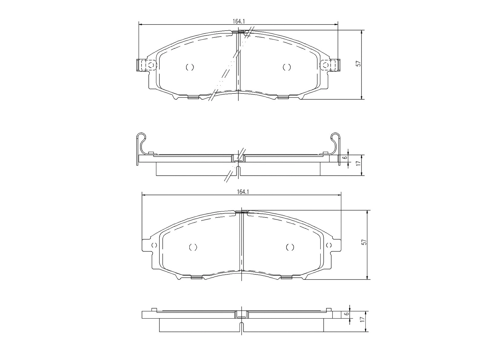 Kit de plaquettes de frein, frein à disque A.Z. Meisterteile AZMT-44-022-1206