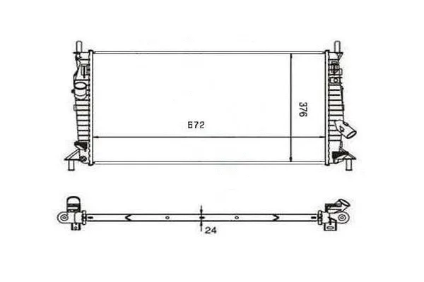 Radiateur, refroidissement du moteur ORDONEZ 2060238