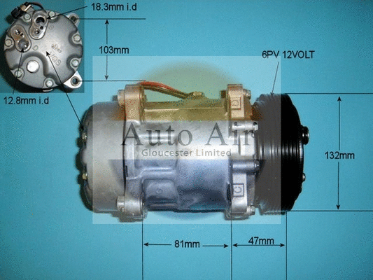 Compresseur, climatisation AUTO AIR GLOUCESTER 14-1260