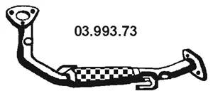 Tuyau d'échappement EBERSPÄCHER 03.993.73