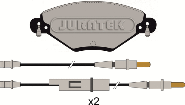 Kit de plaquettes de frein, frein à disque JURATEK JCP1411