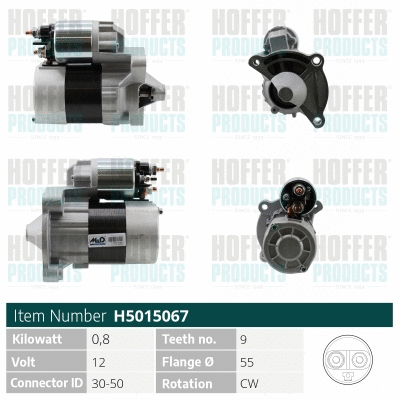 Démarreur HOFFER H5015067