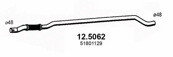 Tuyau d'échappement ASSO 12.5062