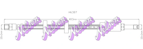 Flexible de frein KAWE H6387