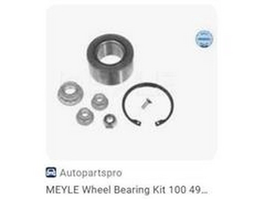 Kit de roulements de roue ZPY 1H0498625