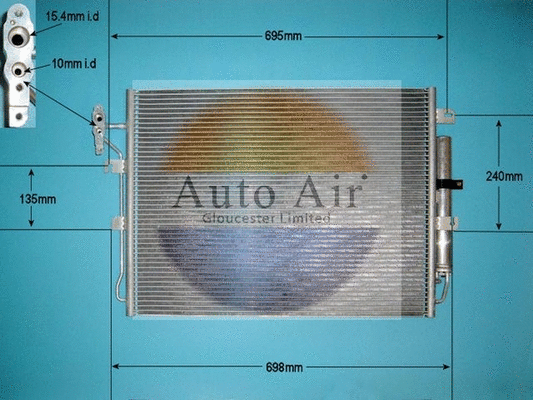 Condenseur, climatisation AUTO AIR GLOUCESTER 16-1983