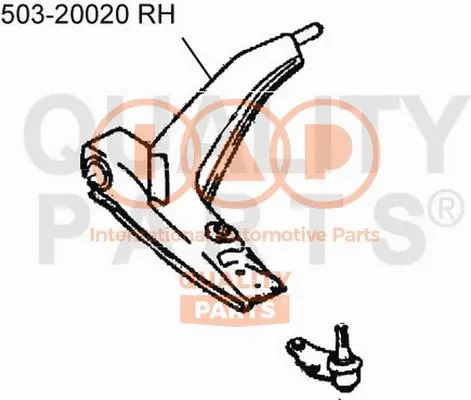 Bras de liaison, suspension de roue IAP QUALITY PARTS 503-20020