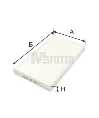 Filtre, air de l'habitacle MFILTER K 9190