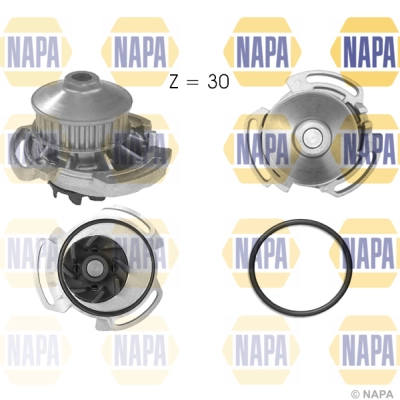 Pompe à eau, refroidissement du moteur NAPA NWP1011