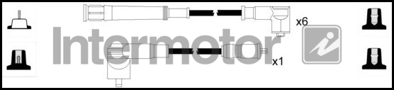 Kit de câbles d'allumage INTERMOTOR 73894