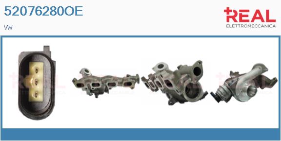 Turbocompresseur, suralimentation REAL 52076280OE