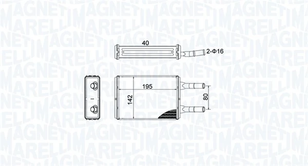 Système de chauffage MAGNETI MARELLI 350218476000