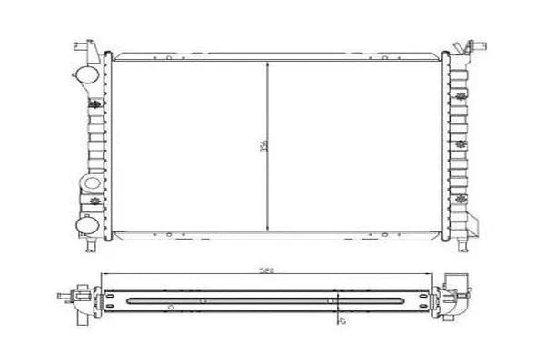 Radiateur, refroidissement du moteur ORDONEZ 2060302