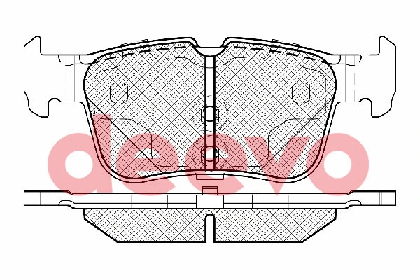 Kit de plaquettes de frein, frein à disque DEEVO BP85520