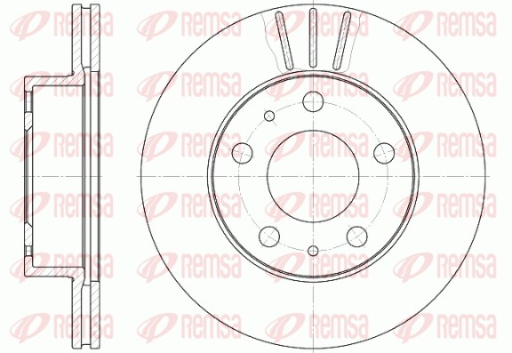 Disque de frein REMSA 6504.10