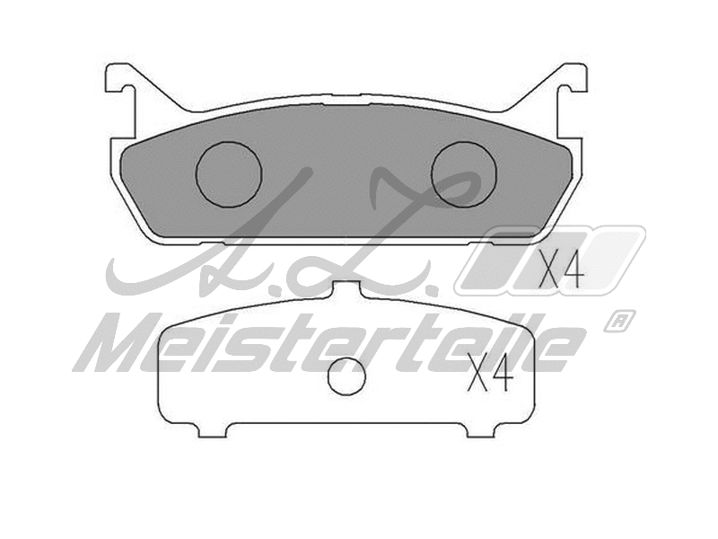 Kit de plaquettes de frein, frein à disque A.Z. Meisterteile AZMT-44-022-2408