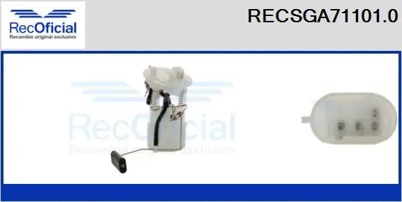 unité d'alimentation de carburant RECOFICIAL RECSGA71101.0