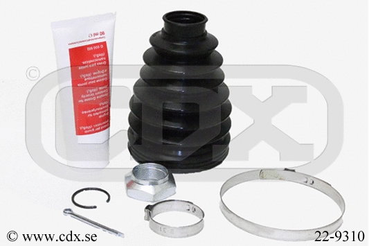 Jeu de joints-soufflets, arbre de commande CDX 22-9310