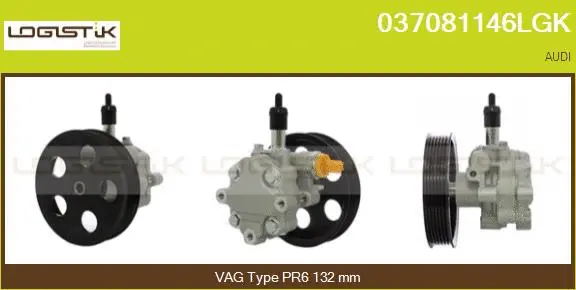 Pompe hydraulique, direction LGK 037081146LGK