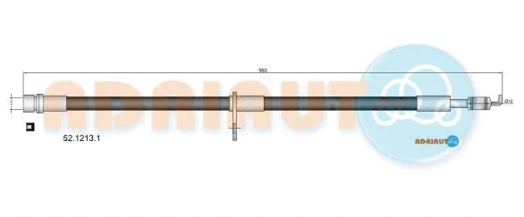 Flexible de frein ADRIAUTO 52.1213.1