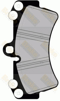 Kit de plaquettes de frein, frein à disque Brake ENGINEERING PA1559