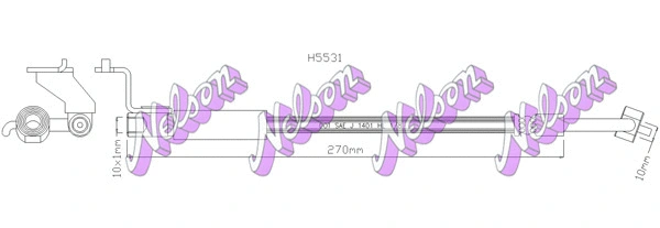 Flexible de frein KAWE H5531