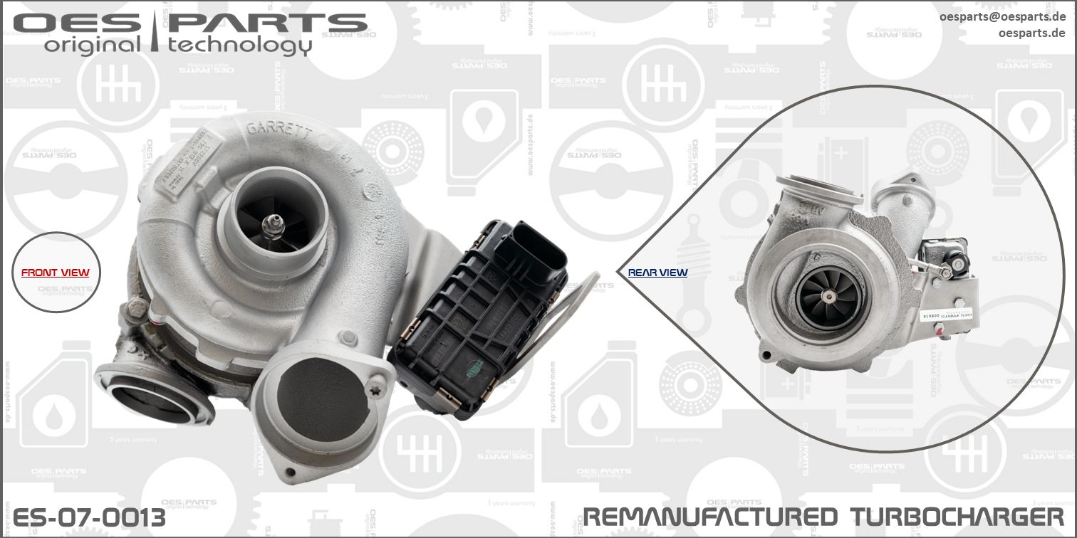 Turbocompresseur, suralimentation OES PARTS ES-07-0013