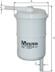 Filtre à carburant MFILTER BF 07