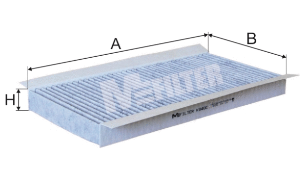 Filtre, air de l'habitacle MFILTER K 948C