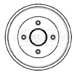 Tambour de frein BORG & BECK BBR7034