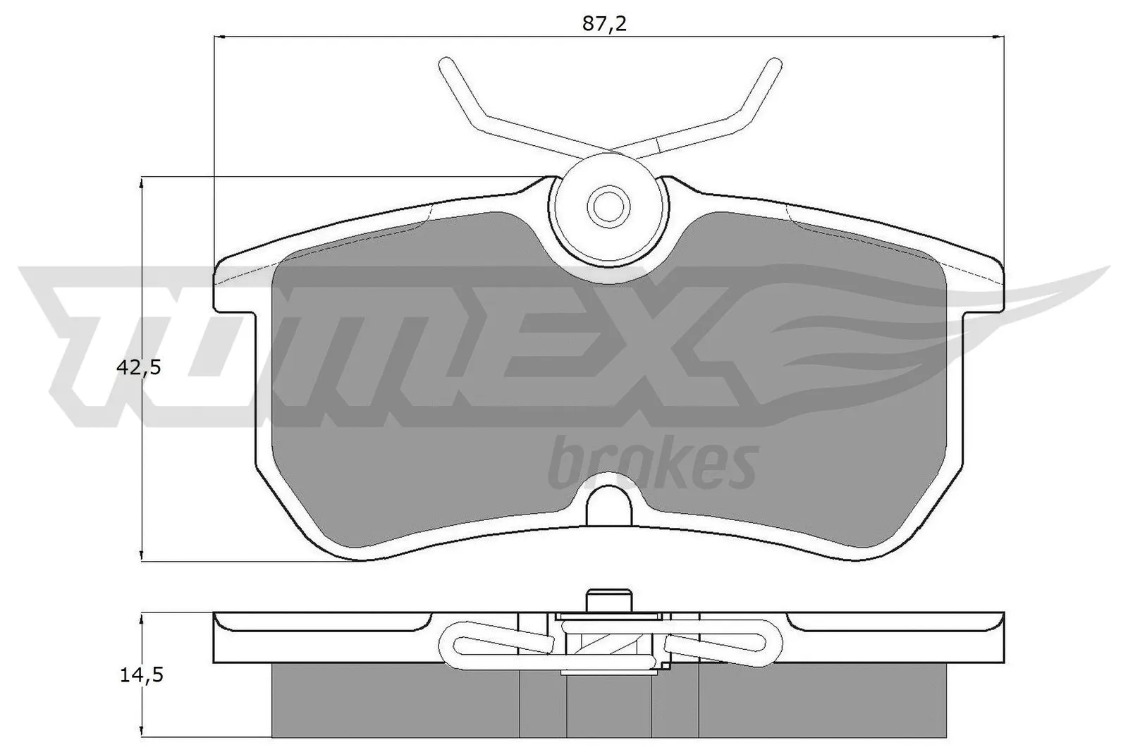 Kit de plaquettes de frein, frein à disque TOMEX Brakes TX 12-18